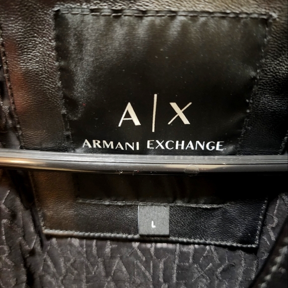 A/X Armani Exchange Leather Jacket - Picture 4 of 5